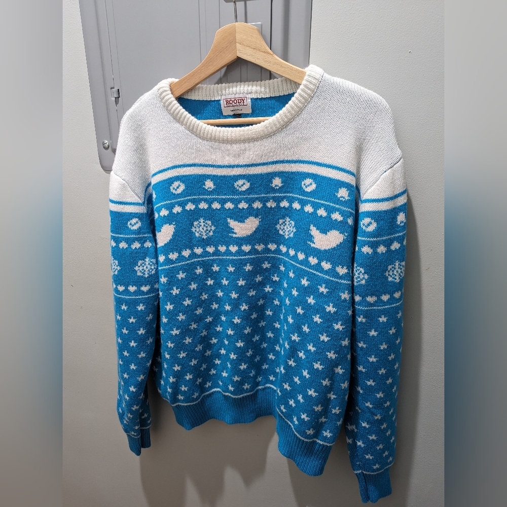 Rare! Twitter Employee Exclusive Ugly Holiday Sweater